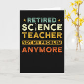 Carte Cadeau de retraite de l'enseignant scientifique (Fleur jaune)