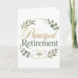 Carte Cadeau de retraite du directeur d'école
