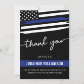 Carte Cadeau de retraite d'un policier de Merci sur mesu (Devant)