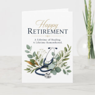 Carte Cadeau de retraite pour médecin