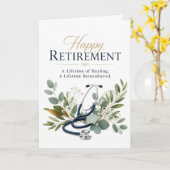 Carte Cadeau de retraite pour médecin (Fleur jaune)