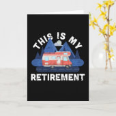 Carte Cadeau de retraite pour passionné de camping-car (Fleur jaune)