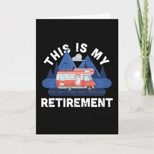 Carte Cadeau de retraite pour passionné de motorhome (Devant)