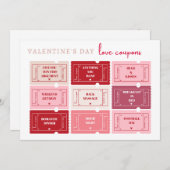 Carte cadeau de Saint-Valentin personnalisable (Devant / Derrière)