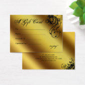 Carte cadeau de salon Spa Gold Floral Papillon (Bureau)