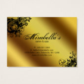 Carte cadeau de salon Spa Gold Floral Papillon (Dos)