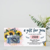 Carte cadeau de session photo Photographie Certifi (Debout devant)