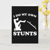 Carte Cadeau de skateboard de stunts de planche à roulet (Fleur jaune)