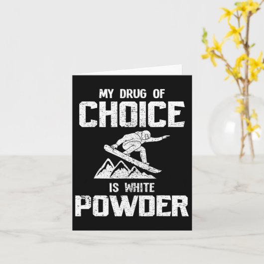 Carte Cadeau de snowboard (Fleur jaune)