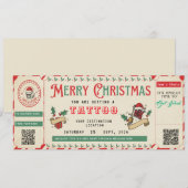 Carte Cadeau de Tatouage Personnalisée Ticket Cert (Devant / Derrière)