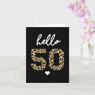 Carte Cadeau de tenue de célébration d'anniversaire 50-