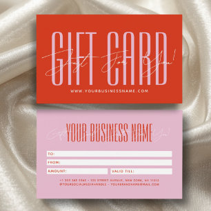 Carte cadeau de typographie de script de coiffeur