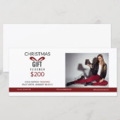 Carte cadeau de vacances (Devant / Derrière)