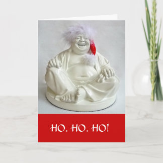 Carte cadeau de vacances Bouddha rire