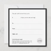 Carte cadeau de vacances de luxe Blue Sparkle Prof (Dos)