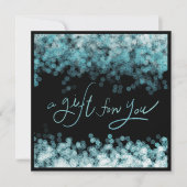 Carte cadeau de vacances de luxe Blue Sparkle Prof (Devant)