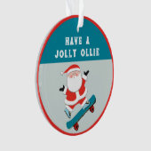 Carte cadeau de vacances pour skateboarder personn (devant)