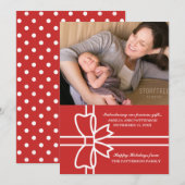 Carte cadeau de vacances Red (Devant / Derrière)