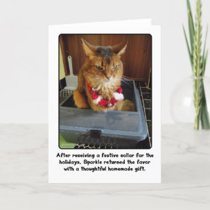 Carte cadeau de vacances réfléchie de Sparkle