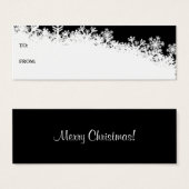 Carte cadeau de vacances Snowflake Edge (Devant & derrière)