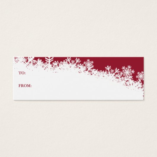 Carte cadeau de vacances Snowflake Edge (Devant)