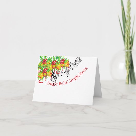 Carte cadeau de vacances : Sonnette de Noël (Devant)