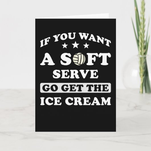 Carte Cadeau de volleyball drôle (Devant)