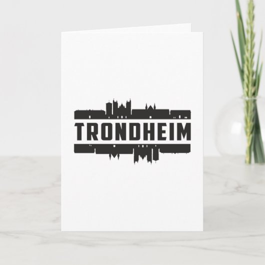 Carte Cadeau de voyage Cité de Trondheim Norvège (Devant)