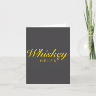 Carte Cadeau de Whisky Drôle pour les Amateurs de Whisky