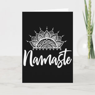 Carte Cadeau de yoga d'exercice de méditation de Namaste