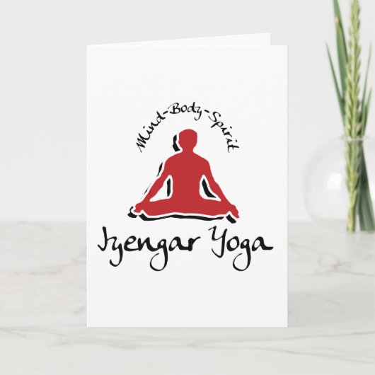 Carte Cadeau de yoga d'Iyengar (Devant)