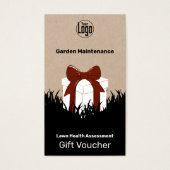 Carte cadeau d'entretien de jardin gratuit (Devant)