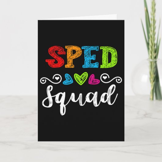 Carte Cadeau D'équipe De Rentrée Pour Enseignant D'éduca (Devant)