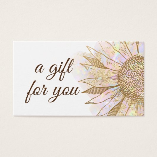 carte cadeau design (Devant)