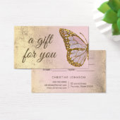 carte cadeau design papillon (Bureau)