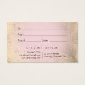 carte cadeau design papillon (Dos)