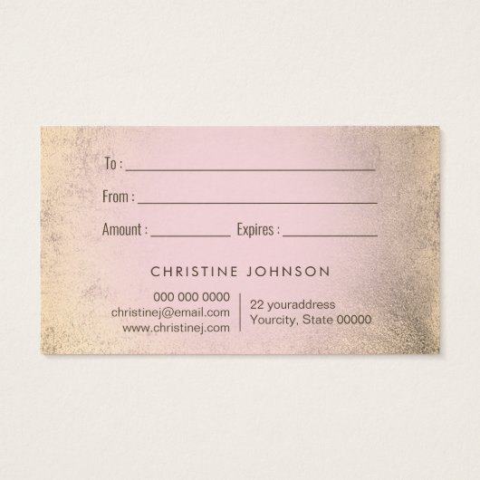 carte cadeau design papillon (Dos)