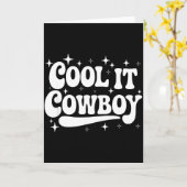 Carte Cadeau d'été de citation sarcastique de western de (Fleur jaune)