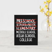 Carte Cadeau d'études élémentaires - Le collège à s (Fleur jaune)