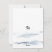 Carte cadeau d'hiver Joyeuses Fêtes (Dos)