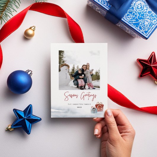 Carte cadeau d'hiver Joyeuses Fêtes