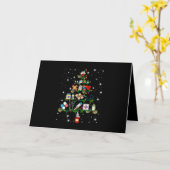 Carte Cadeau d'infirmière | Arbre de Noël d'appareil d'i (Fleur jaune)