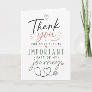 Carte Cadeau d'infirmière de médecin chirurgien thérapeu