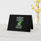 Carte Cadeau d'infirmière | Je suis technicien en pharma (Fleur jaune)