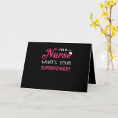 Carte Cadeau d'infirmière | Je suis une infirmière, quel (Fleur jaune)