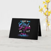 Carte Cadeau d'infirmière | Juste une fille qui aime son (Fleur jaune)