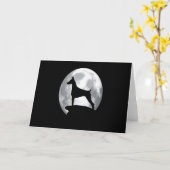 Carte Cadeau Doberman | Lune Doberman (Fleur jaune)