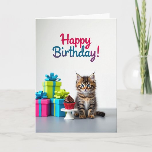 Carte Cadeau Douce Chatte (Devant)
