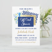 Carte cadeau Douche Bleu et Plumes d'or (Debout devant)