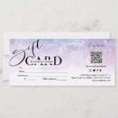 Carte cadeau Dreamy Purple Floral (Dos)